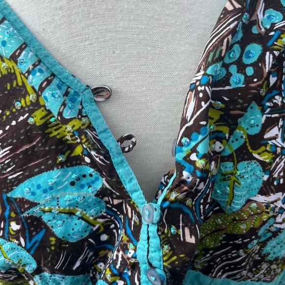 CATO ASSORTED LEAF PATTERN WOMENS XL TOP - Picture 8 of 10